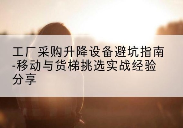灵石移动式升降机怎么选-工厂采购升降设备避坑指南-移动与货梯挑选实战经验分享
